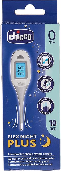Produktbild Chicco Digital pädiatric Thermometer Flex Night Plus 10 Sekunden 0m+ (Berührungslos)