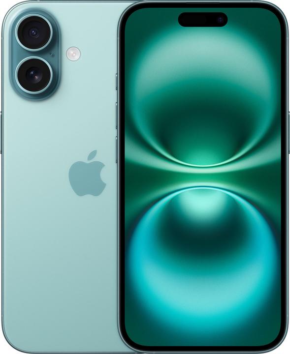 Apple iPhone 16 (512 Go, Bleu sarcelle, 6.10", SIM + eSIM, 48 Mpx, 5G)