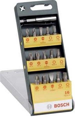 Actual product image Bosch Zubehör 16-piece screwdriver bit set with magnetic universal holder (Allen screw, Hexagon socket TX)