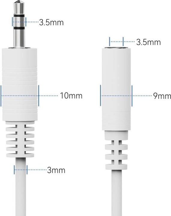 Produktbild HDgear Audio-Kabel 3.5 mm Klinke - Klinke 3.5 mm, female 1.5 m (1.50 m)