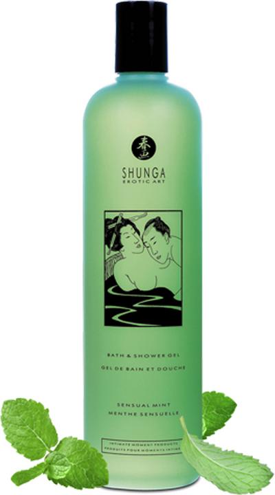 Actual product image Shunga Bath & Shower Gel Sensual Mint 370 ml (370 ml)