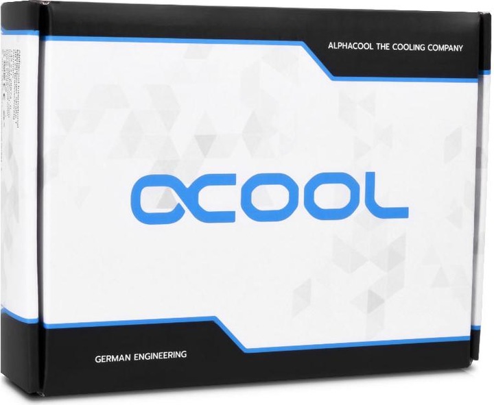 Actual product image Alphacool Rise Flat Reservoir D5 expansion tank