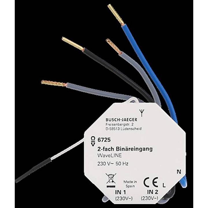 Actual product image Busch-Jaeger Binary input Wavel-LINE 6725 (Dimming actuator, Switch actuator)
