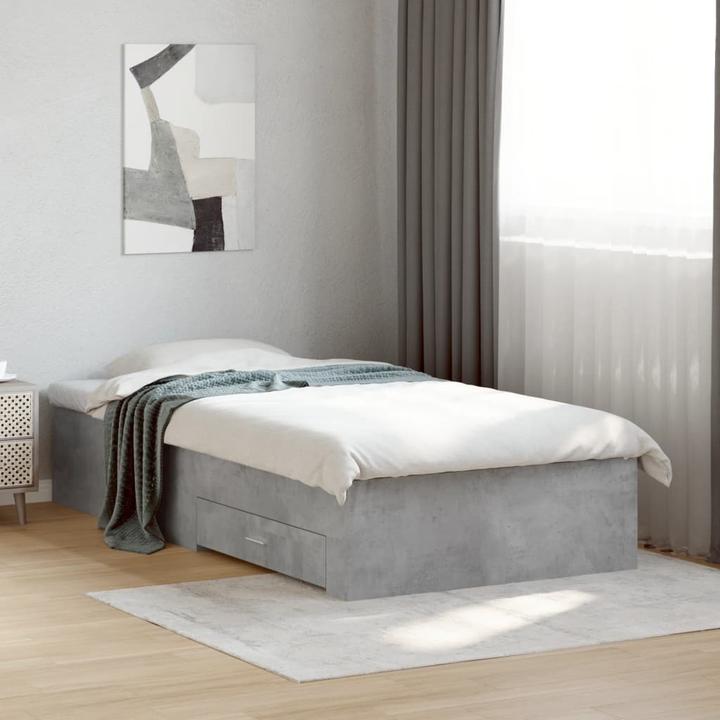 Image du produit VidaXL Cadre de lit avec tiroirs (90 x 190 cm)