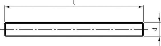 Actual product image Lemvigh-Müller M 20X1000 DIN 976-1 RFA2 gevindstang