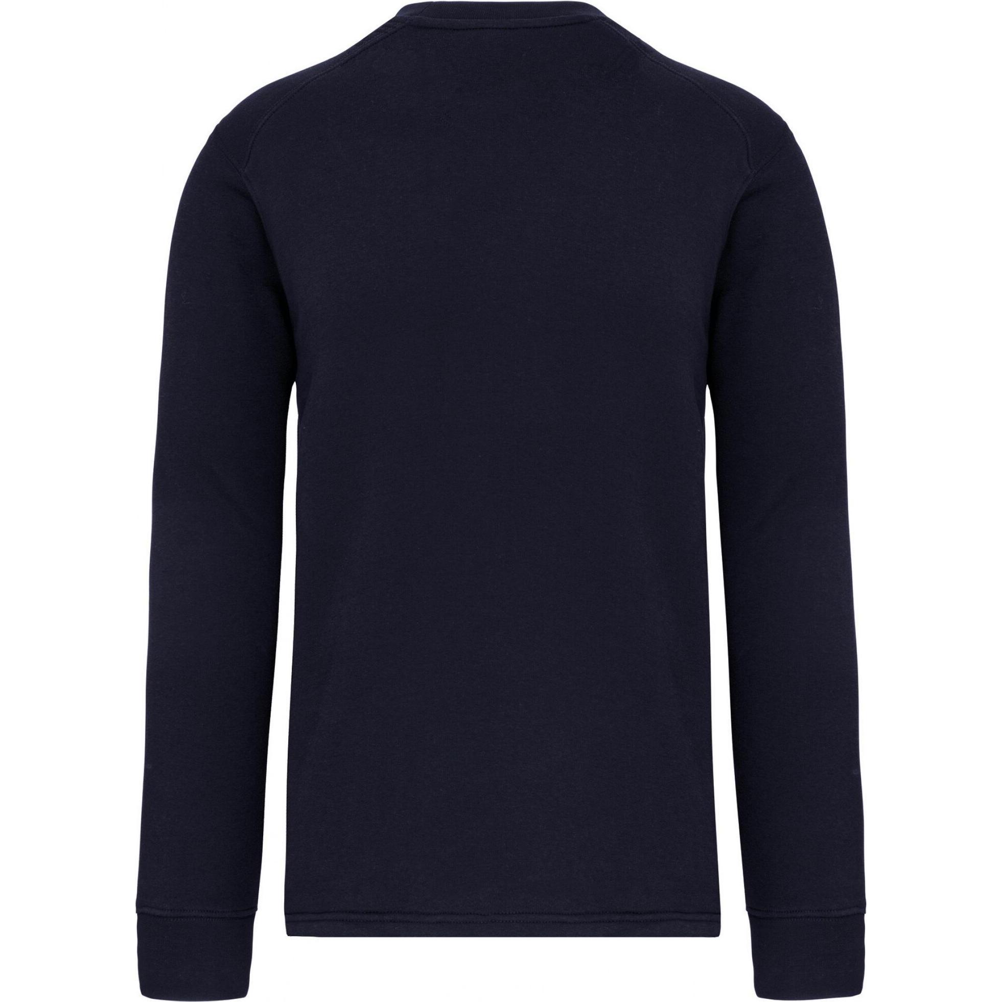 Kariban, Herren, Pullover, Sweatshirt montierte Ärmel, Blau, (5XL)