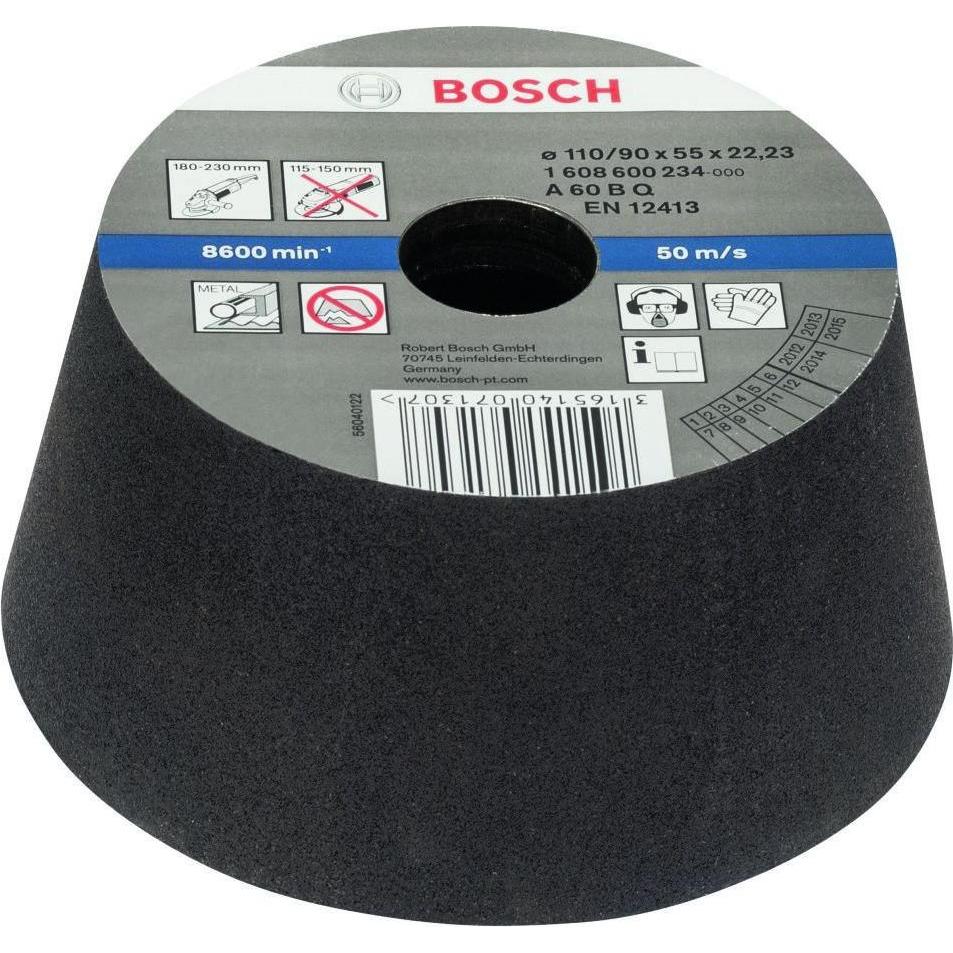 Bosch Professional Zubehör, Schleifmittel, PRO Metal Konischer Schleiftopf, 90 x 110 x 55 mm, G60 (60)