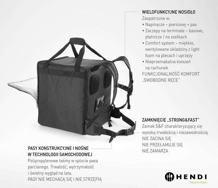 Image du produit Hendi Sac de service à pizza - Sac à dos