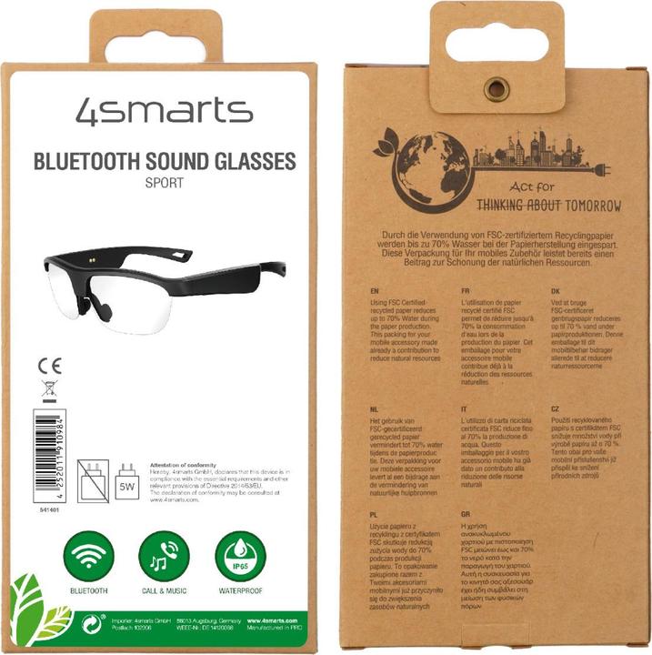 Actual product image 4smarts Bluetooth SoundGlasses Sport (Wireless)