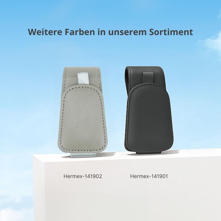 Image du produit Hermex Brillenablage fürs Auto Sonnenblende-Clip Sonnenbrillenhalter Etui