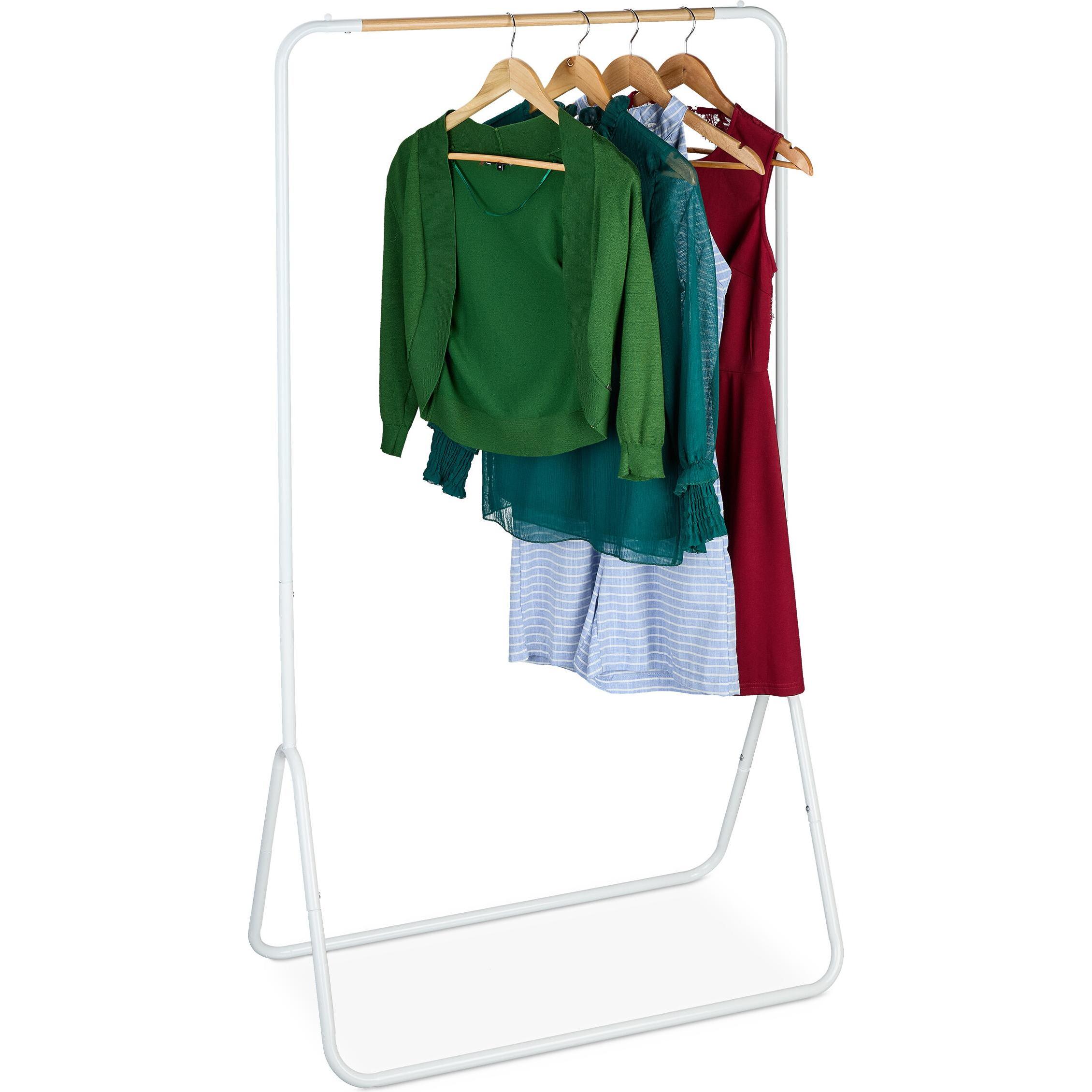 Relaxdays, Kleiderständer + Kleiderstange, Kleiderständer