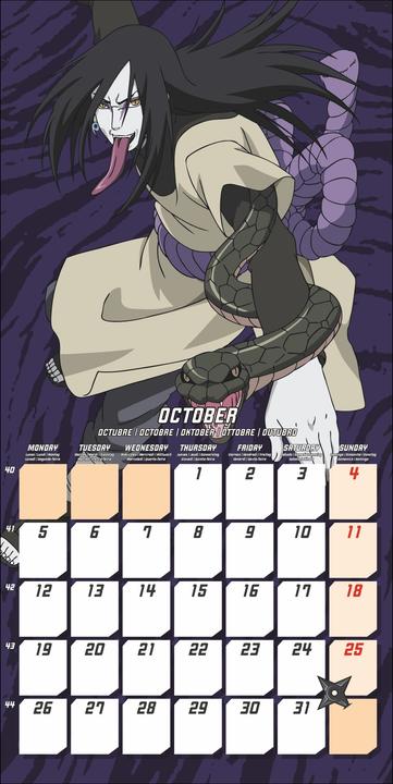 Produktbild Naruto Broschurkalender 2026 (30,5 x 30,5 cm)