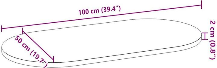 Image du produit VidaXL Lyndsey (100 x 50 x 2 cm)