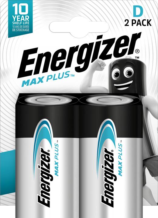 Produktbild Energizer Max Plus Alkaline (2 Stk., D, 16500 mAh)