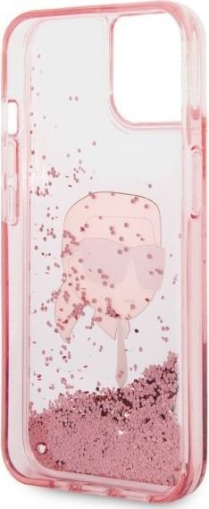 Produktbild Karl Lagerfeld KLHCP14SLNKHCP iPhone 14 6,1" ró?owy/pink hardcase Glitter Karl Head (Apple iPhone 14)