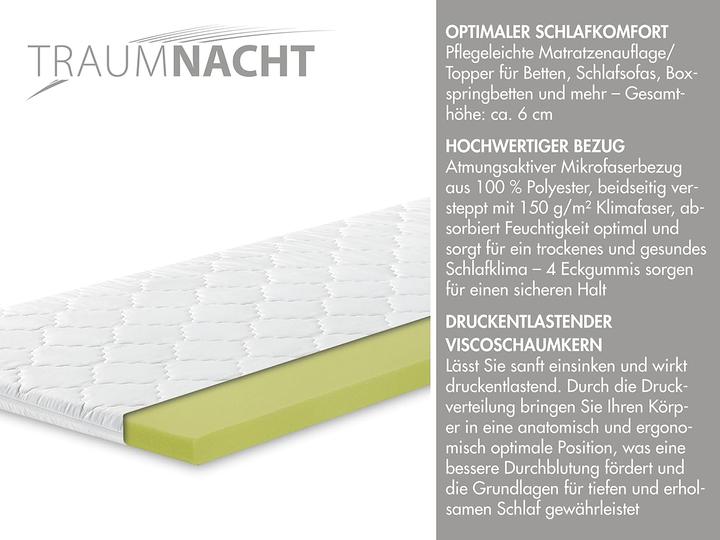 Produktbild Traumnacht Matratzentopper (80 x 200 cm)