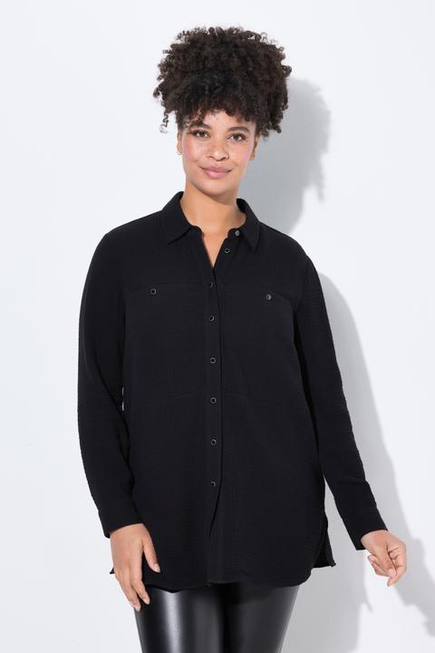 Immagine prodotto Miamoda Bluse, A-Linie, Musselin, Ziernähte (46)