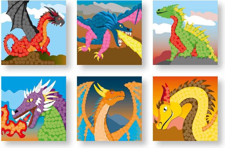 Actual product image PlayMais Mosaic Fantasy Dragon