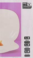 Actual product image La Mer tableware 12 pieces quadratic opal palaos md