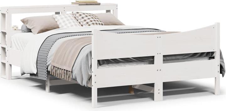 vidaXL Bed with pine headboard (140 x 200)