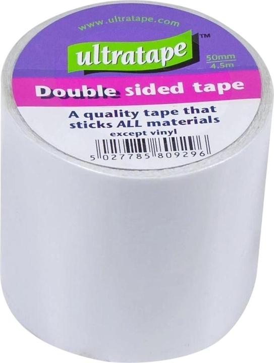 Actual product image Ultratape Double Sided Tape White 50mm x 4.5m (50 mm)