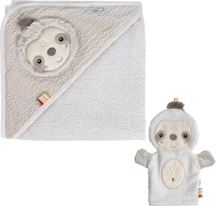 Produktbild Fehn Kapuzenbadetücher & Handtücher 2-tlg. Bade-Set - Kapuzenbadetuch & Waschhandschuh