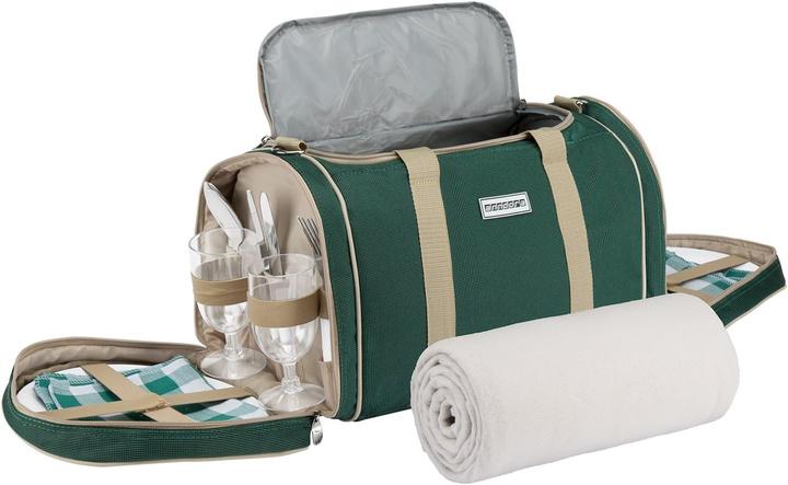 Actual product image Anndora Picknick-Set mit Kühltasche und Decke für 4 Personen