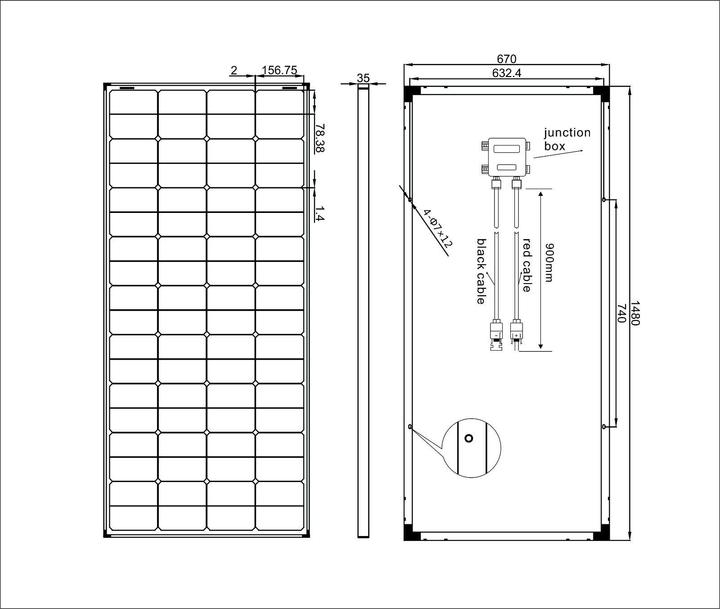 Actual product image Enjoy solar Mono Classic (150 W, 12.10 kg)