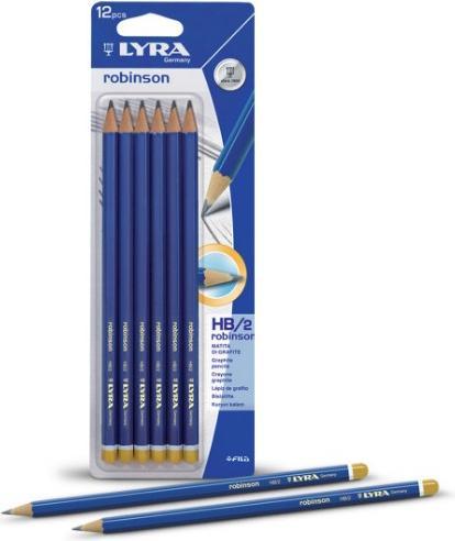 Actual product image Lyra Robinson Pencils (2 mm, 2H, 11x)