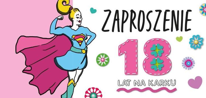 Image du produit Einladung zum 18. Geburtstag – Mädchen (5 Stück) (5 pcs)