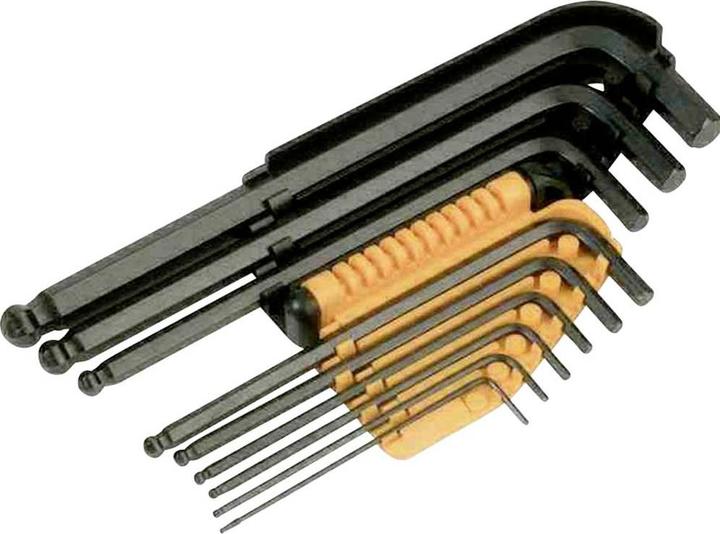 Actual product image Ironside Hexagon socket spanner set professional 9-piece, ball, long