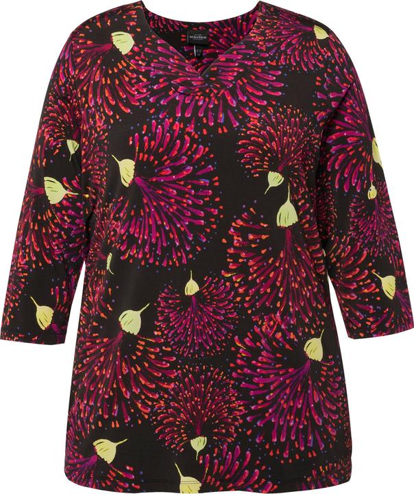 Produktbild Ulla Popken Slinkyshirt, Classic, V-Ausschnitt, 3/4-Arm (58)