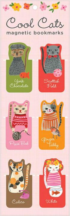 Cool Cats Magnetic Bookmarks (Anglais, Gavin Carolyn, 2018)