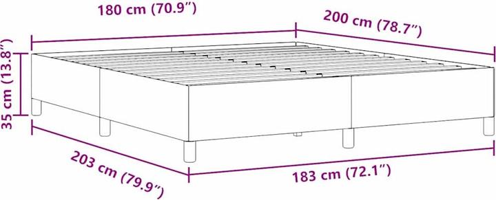 Actual product image vidaXL Platform bed frame
