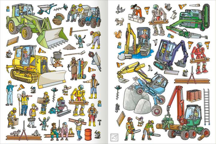 Produktbild Stickerheft - Baustelle (300 Sticker)