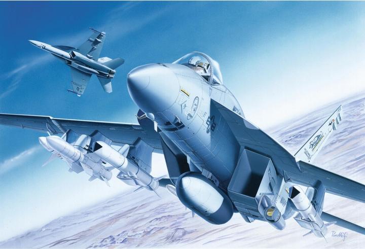 Actual product image Italeri F/A 18E Super Hornet