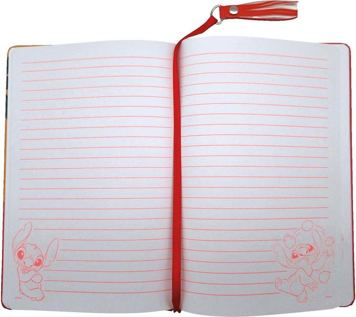 Actual product image Disney Stitch Notizbuch Glitzer Wassermelone (Plain, Soft cover)