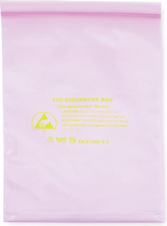 Produktbild Quadrios ESD-Beutel (L x B) 127 mm x 203 mm ableitfähig ESD-Kennbuchstabe D 10 St. (10 Stück)