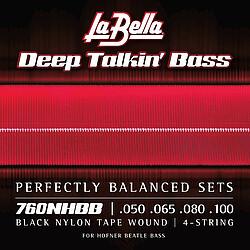 La Bella 760NHBB Beatle Bass bl, 050/100