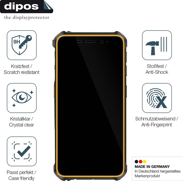 Actual product image Dipos Anti-Shock Screen Protector Clear (1 Piece, Ulefone Armor X12 Pro)