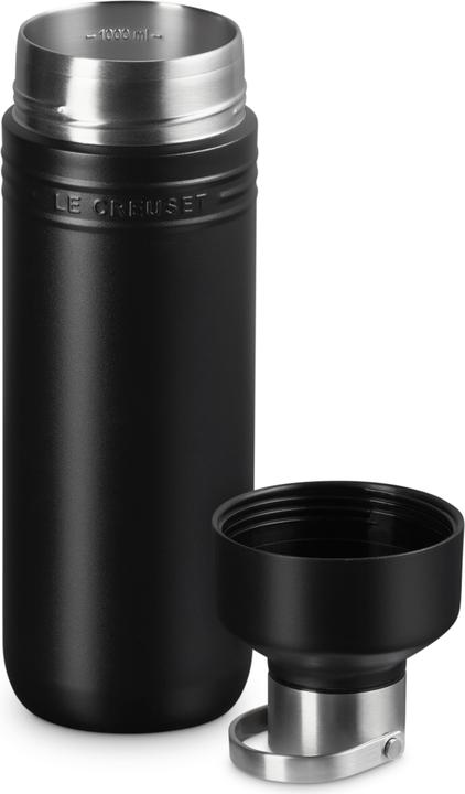 Produktbild Le Creuset On The Go Trinkflasche schwarz matt 1l (1 l)