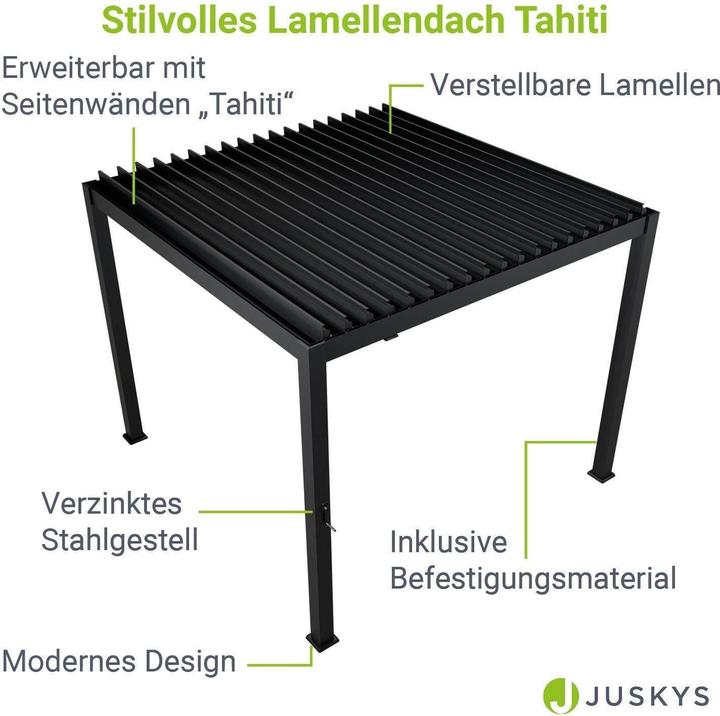 Immagine prodotto Juskys Lamellendach Tahiti (392 cm, 300 cm)
