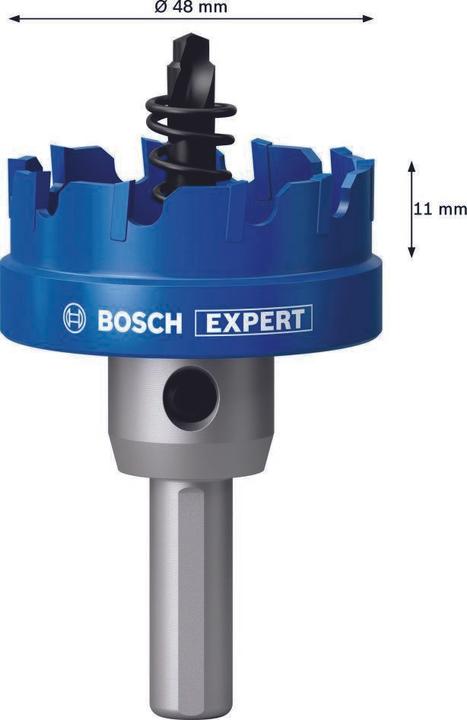 Productafbeelding Bosch Professional Zubehör Blau Zubehör 2608901431 Präzision für Bleche Hartmetall 48 mm (48 mm)