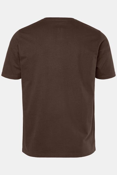 Produktbild JP1880 Henley, Basic, Knopfleiste, Halbarm, bis 7 XL (8XL)