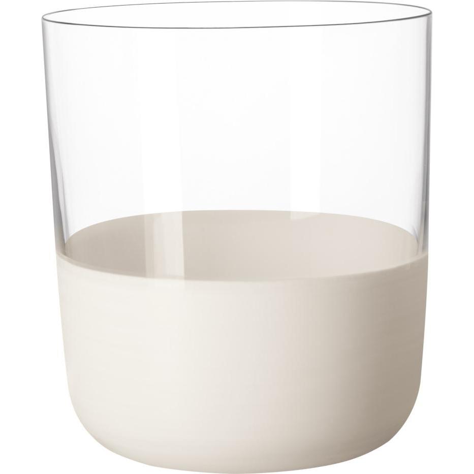 Villeroy & Boch Whisky Tumbler, Set 4 tlg Manufacture Rock blanc, Cocktailgläser, Weiss