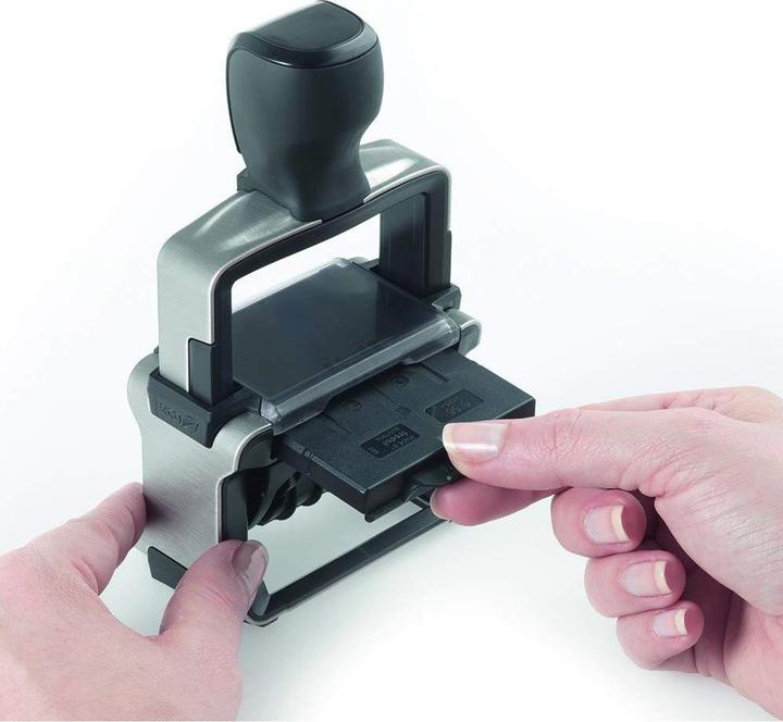 Actual product image Trodat Date stamp with texts