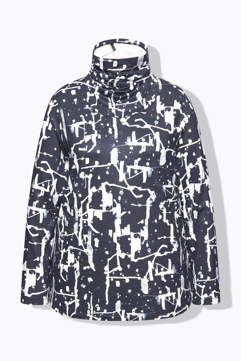 Actual product image Ulla Popken Quick Drying Abstract Print Tee (54)