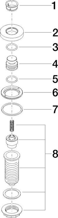 Produktbild Dornbracht Air Switch Bedienknopf, runde Rosette, 10713970
