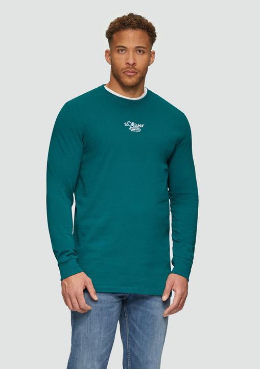 Produktbild S.Oliver T-Shirt Langarm-Shirt mit Logo-Stickerei (XXL)