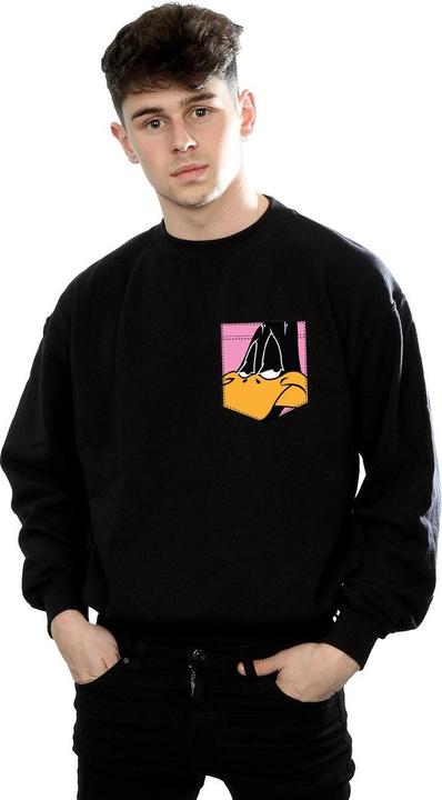 Image du produit Looney Tunes - Sweat DAFFY DUCK FACE FAUX POCKET - Homme (3XL)